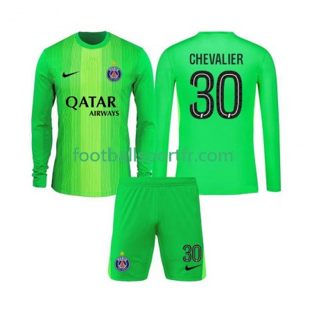 Tenue Paris Saint-Germain Lucas Chevalier 30 Gardien Enfant Exterieur 2025-2026 Maillot de Foot ML
